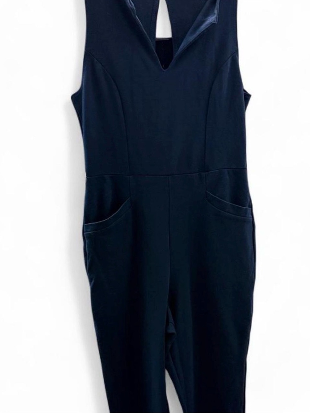 Rolla Coster Navy Sleeveless V-Neck Jumpsuit with Pockets